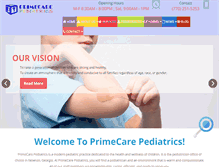 Tablet Screenshot of primecarepeds.com